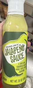 1 Pack Trader Joe's Jalapeno Sauce 10 oz Each Jar Spicy Creamy Enchilada TACOS - Picture 1 of 3