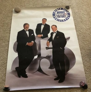 Vintage ABC Promo Poster Monday Night Football 25th Anniversary Al Michaels - Bild 1 von 1