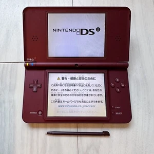 Nintendo DSi LL XL Wine red Console Japanese ver. NTSC-J Working - Picture 1 of 16