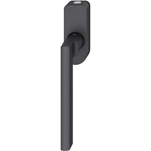 FSB Fenstergriff 34 1035 abschließbar ovale Rosette, Aluminium schwarz matt - Bild 1 von 4