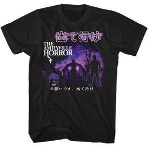 Camiseta para hombre The Amityville Horror GET OUT escritura japonesa - Imagen 1 de 3