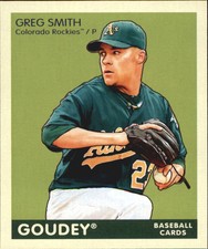 2009 (ROCKIES) Upper Deck Goudey Mini Green #141 Greg Smith