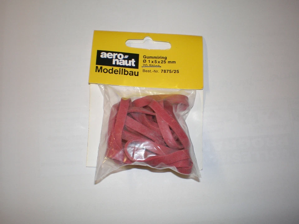 Gummiringe 25mm / 25x1x5 mm 20 Stück Gummibänder Gummi Ringe aero-naut - Bild 1 von 1
