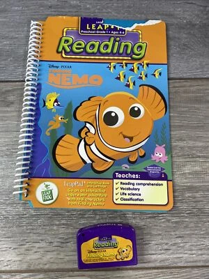 LeapFrog LeapPad Interactive Book & Cartridge Leap 1 Reading FINDING NEMO Pixar - Image 1 of 4