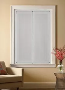 Coppia Tende a vetro per finestra e porta - su misura-coppia tendine- bianco - Foto 1 di 11