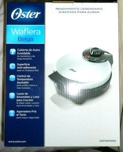 Oster Belgian Waffle Maker Stainless Steel Housing Non Stick CKSTWF2000