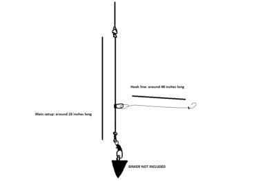 Modified SINGLE HOOK for SURF FISHING, 1 setup 1 hook. - Image 1 of 3