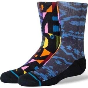 STANCE ALPHABET SOUP Casual Unisex Kids Crew Socks- Flowers - Youth Medium 11- 2 - Picture 1 of 2