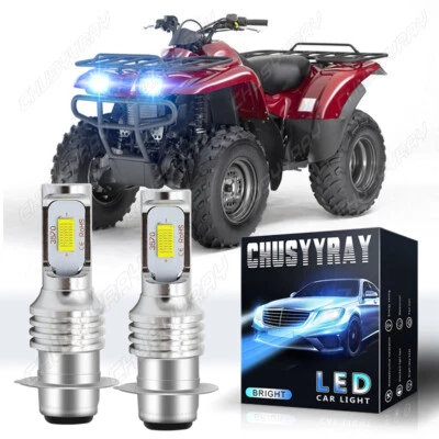 For Kawasaki Prairie 360 2003-13 H6 8000K Blue LED  Headlight Bulbs Lights Bulbs - Image 1 of 4