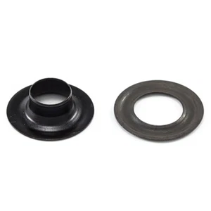 Grommets, #4 Black Oxide Finish, Plain w/ Washer, 1/2" Inch Hole - 12 Pc. Set - Picture 1 of 4