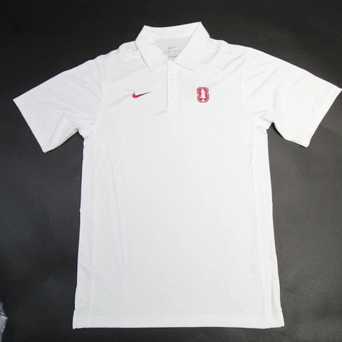 Stanford Cardinal Nike Polo Men's White New Cover