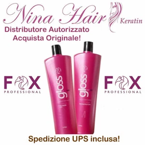 Fox Gloss Trattamento alla cheratina 2 X 1 Lt. Spedizione FedEx Incluso. - Foto 1 di 7