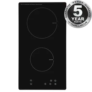 SIA INDH30BL 30cm Black Domino 2 Zone Touch Control Electric Induction Hob - Picture 1 of 5