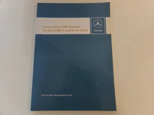 Werkstatthandbuch Mercedes Automatisches MB Getriebe Typ W 4 A 080 / R W4A 110/R - Bild 1 von 2