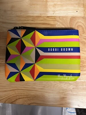 Bolsa de belleza marrón Bobbi colorida bolsa de cosméticos arco iris estuche de maquillaje bolsa Foto 1 de 4