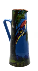 Vintage Torquay English Parrot Jug Vase England 1930s 8"Tall - Picture 1 of 7