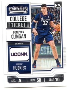 2024-25 Panini NIL Contenders UCONN #33 Donovan Clingan - Bild 1 von 2