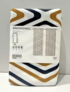 IKEA ANGSKOVALL Gardinen, 1 Paar, 2 Paneele, mehrfarbig, 145x300 cm, 57x118" NEU - Bild 1 von 8