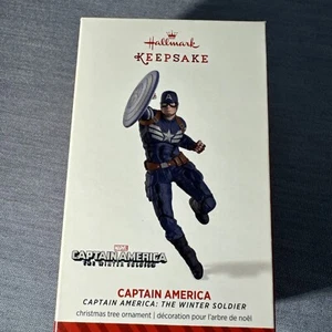 Captain America The Winter Soldier 2014 Hallmark Ornament Marvel Avenger New - Picture 1 of 9