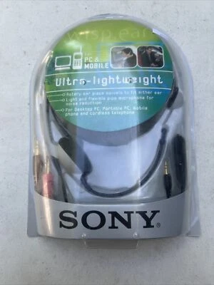 2002 Sony DR-140UP Ultra Lightweight Hands Free Headset Sealed - Image 1 of 4