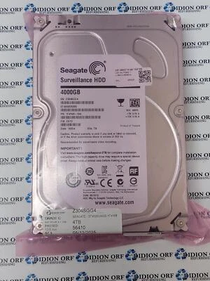 SEAGATE 4TB 3.5" SATA HDD 5900 RPM ST4000VX000-1F4168, GRADE C, SKU 17560 - Image 1 of 2