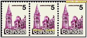 3x CANADA 1979 CANADIAN PARLIAMENT BUILDING FACE 15 CENT MNH STRIPE STAMP LOT - Picture 1 of 2