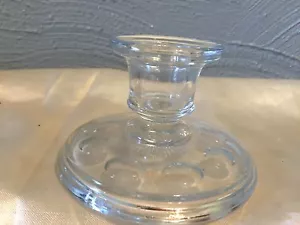 Glass Candlestick Holder Taper Candles Clear Elegant Classic Style - Picture 1 of 2