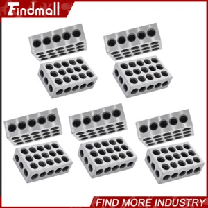 5 MATCHED PAIRS ULTRA PRECISION 1-2-3 BLOCKS 23 HOLES .0001" MACHINIST 123 New - Picture 1 of 20