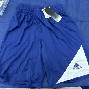 ADIDAS Strike 13 SHORTS Navy Blue Size XL Youth New With Tags - Picture 1 of 4