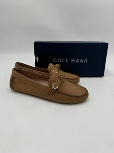Cole Haan Women's Evelyn Bow Driver Loafers Flat Birch Beige Suede Size 6 - Picture 1 of 11