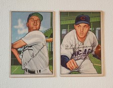 2-1952 Bowman CHICAGO CUBS  - Gene Hermanski & Dutch Leonard -  VG/EX. 