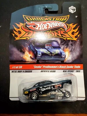 Hot Wheels Drag Strip Demons #1/30 1/64 ''Snake'' Prudhomme's Black Snake 'Cuda Foto 1 de 4