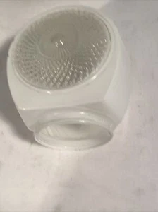 Pantalla de luz vidrio esmerilado baño porche cocina Art Deco - Imagen 1 de 8