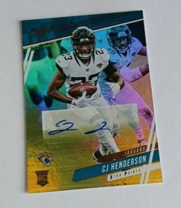 2020 Panini Prestige Football #308 CJ Henderson Rookie Autograph  - Picture 1 of 5