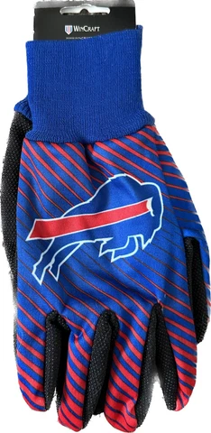 NWT Buffalo Bills NFL Jersey Knit Grip Medium Gloves NEW Cover