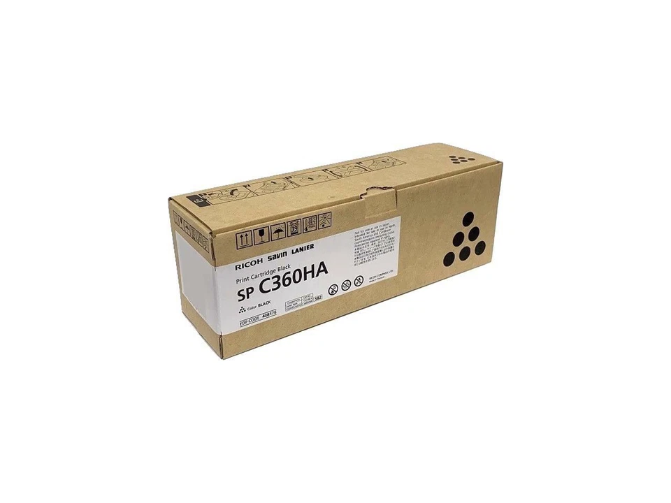 Ricoh 408176 Sp C360Dnw High Yield Black Print Cartridge (7000 Yield) - Image 1 of 1