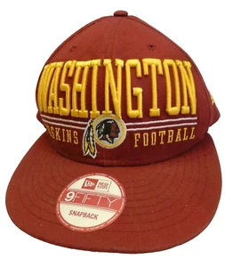 Washington Redskins Spellout Mens New Era 9Fifty Snapback Hat Maroon - Picture 1 of 4