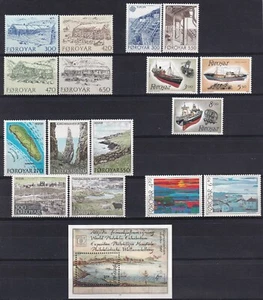 Färöer 1987 Ganzjahr 16 Werte + 1 SS Kat. 60,00 € postfrisch ss - Bild 1 von 6