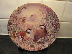 GAME  BIRDS OF BRITAIN   PLATE   -  FRENCH PARTRIDGE  -  WEDGWOOD - Picture 1 of 1