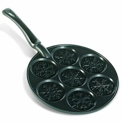 Nordic Ware Snowflake Pancake Pan, Black - Image 1 of 4