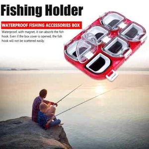 Magnetic Fishing Tackle Box - Versatile Storage for Hooks & Accessories - Picture 1 of 6