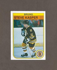 1982-83 OPC 12 Steve Kasper BRUINS O Pee Chee High Grade Hockey