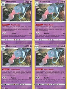 4x Pokemon Hatterene Playset Rare Card 073/198 Chilling Reign NM - Picture 1 of 2