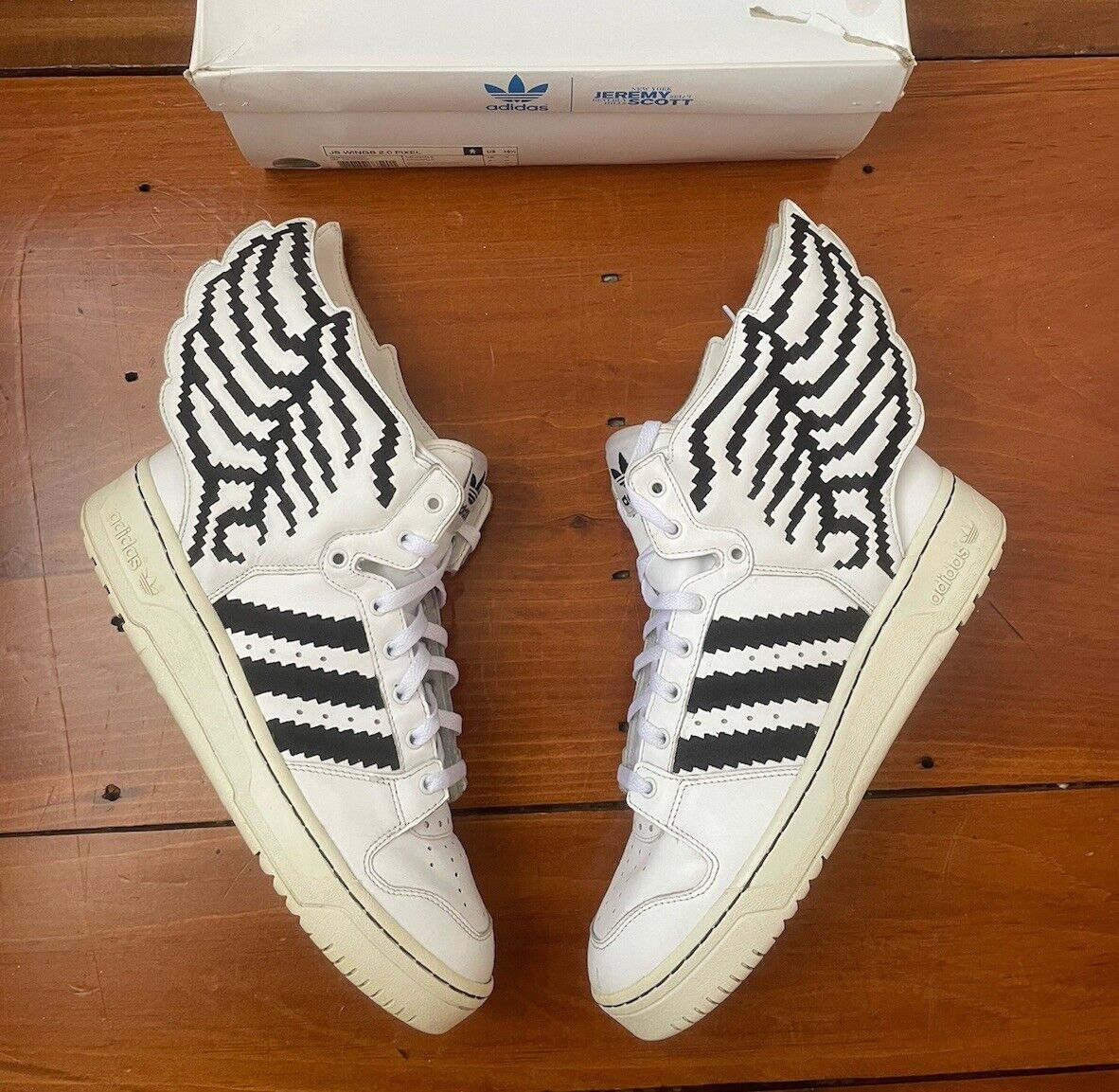 adidas JS Wings 2.0 Pixel White for Sale | Authenticity adidas JS Wings 2.0 Pixel White for Sale | Authenticity
