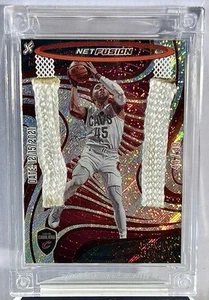 Net Fusion Red Sparkle DONOVAN MITCHELL GIOCO-USATO ELITE NET RELIC 12-15-21. /49 - Foto 1 di 3