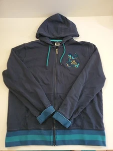 Psycho Bunny Size XL Dark Blue Full Zip Hoodie - Picture 1 of 10