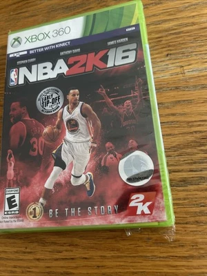 NBA 2K16 Microsoft Xbox 360 Basketball Video Game Sealed Small Tear Shrink Wrap - Image 1 of 4