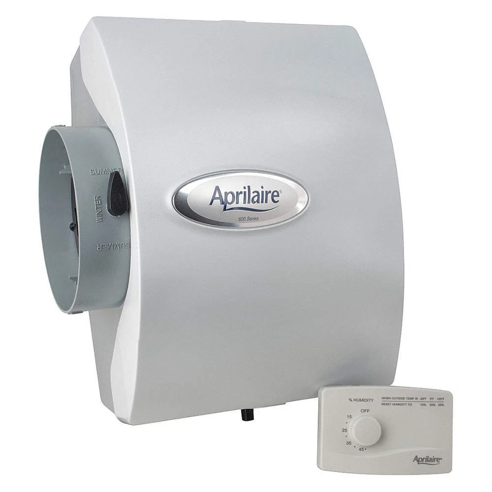 APRILAIRE 600M Furnace Humidifier,24V AC,17gal,Manual 31TP29 - Image 1 of 1
