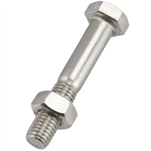 Edelstahl Sechskantschrauben M8 mit Sechskantmuttern DIN 934 DIN 931 Schrauben - Bild 1 von 90