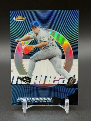 2005 Topps Finest JUSTIN MORNEAU Blue Refractor /299 Minnesota Twins #81 - Image 1 of 2